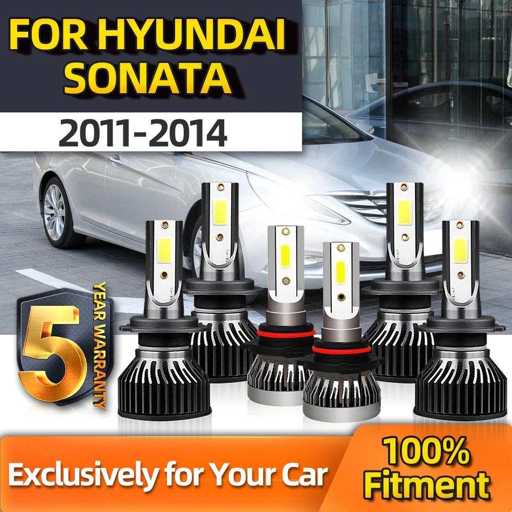 

Crossfox CSP Headlights Bright Fog Lamps+High/Low Beam Combo Lamp Kit H8 H7 H7 Auto Conversion For Hyundai Sonata 2011-2014