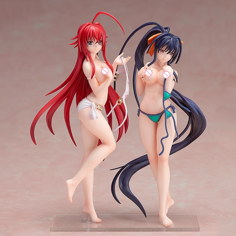 

High School DxD Born Rias Gremory Himejima Akeno Swimsuit PVC Anime Action Figure Adult Collection Model Toys Doll Gift Ornament