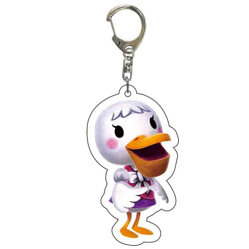 

Animal Crossing Anime Keychains For Women Men Double Transparent Acrylic Cartoon Key Chain Ring Jewelry Girl Bag Trinkets Gifts