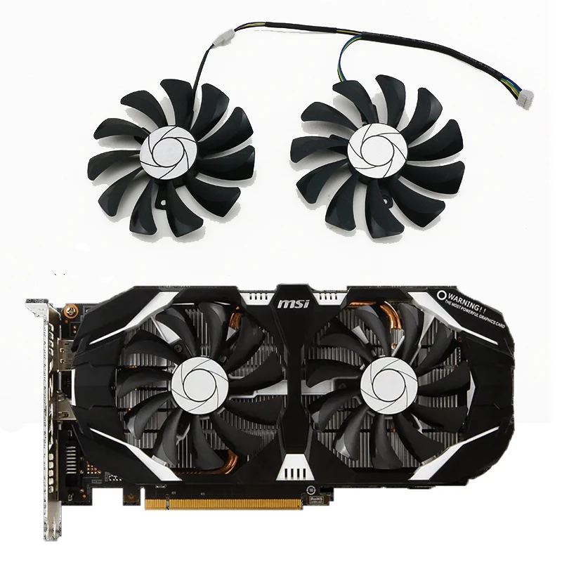 

New HA9010H12F-Z 2pcs/lot 4pin for MSI GeForce GTX1060 P106 P106-100 GTX960 3G 6G graphics card fan