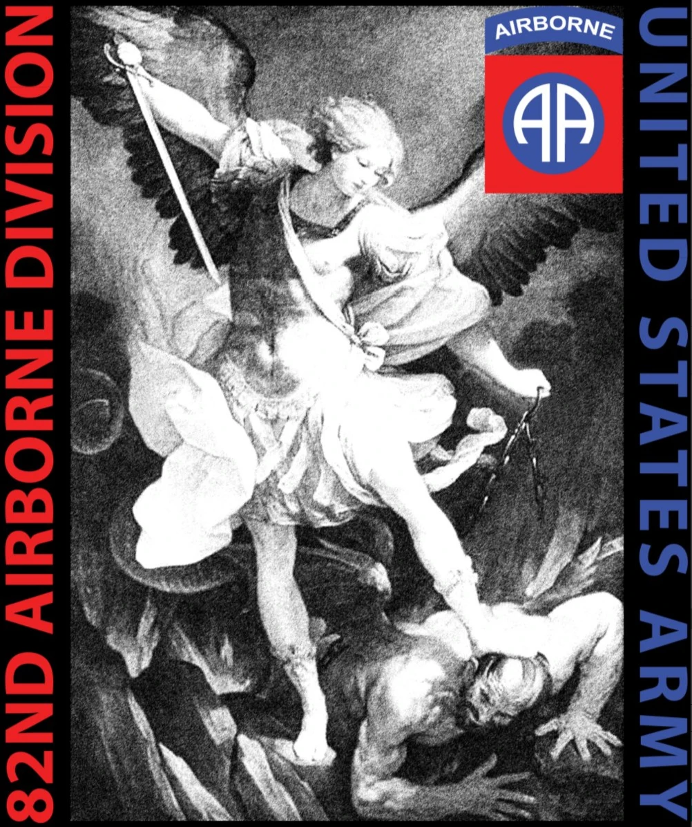 82nd airdivision-Saint футболка с Майклом Новая летняя повседневная мужская из 100% хлопка