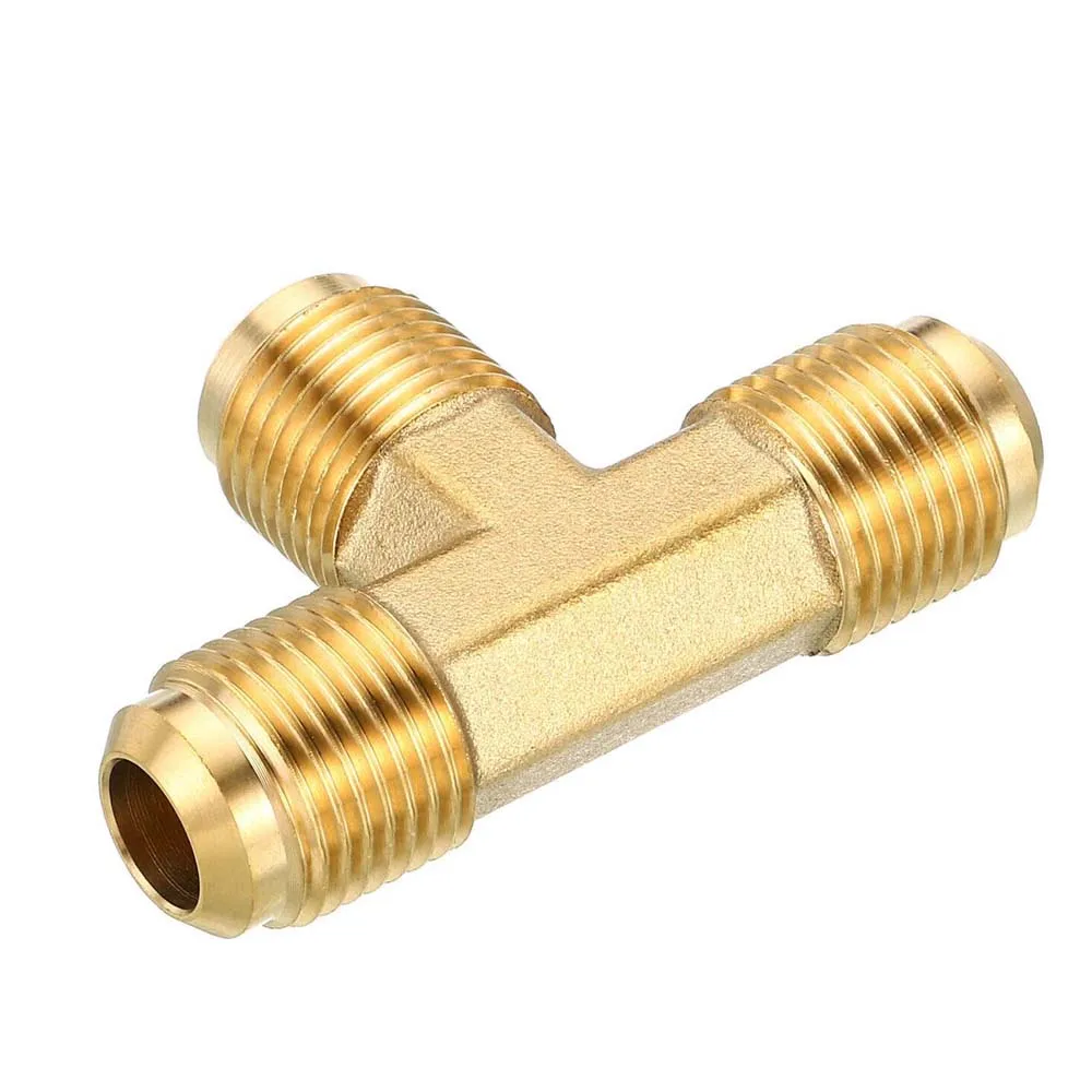 Тройник для кондиционера T Male 1/4 3/8 1/2 3/4 Flare SAE 45 градусов Фитинг 3-ходовой Hvac Lng