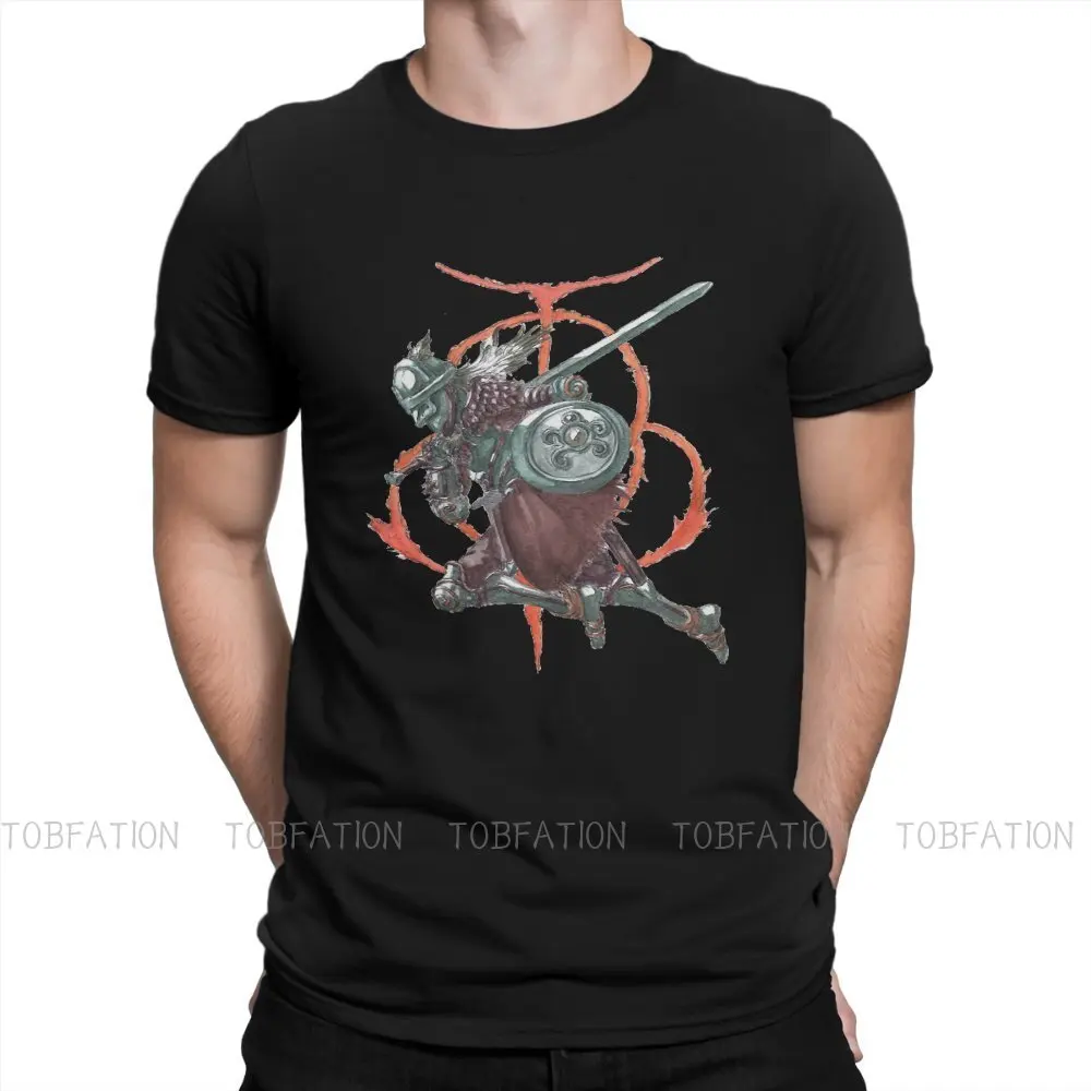 

Elden Ring Action RPG Game 100% Cotton TShirts Best Knight Sketch Personalize Homme T Shirt New Trend Tops 6XL
