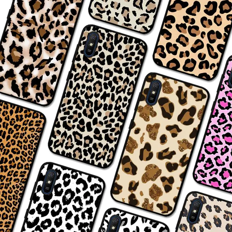 

Leopard print Phone Case for Redmi 5 6 7 8 9 A 5plus K20 4X S2 GO 6 K30 pro
