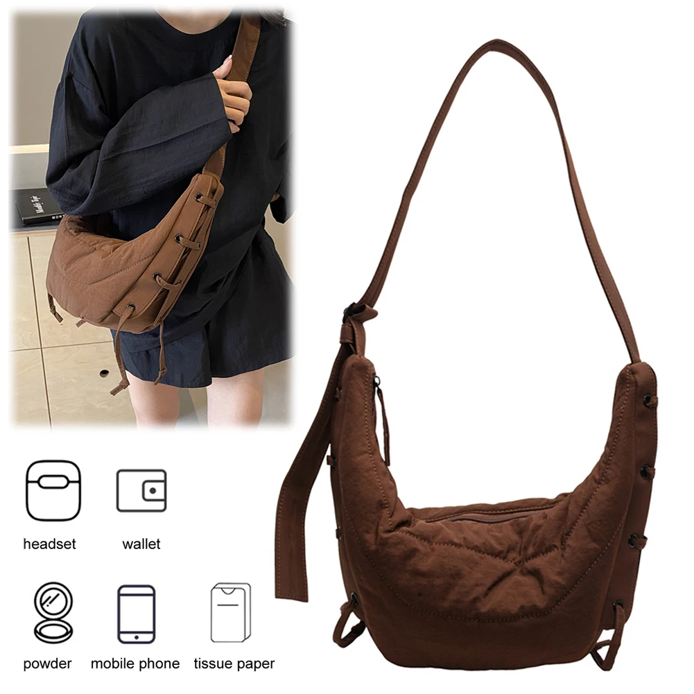 Сумка на плечо для женщин и мужчин нейлоновая сумка-мессенджер с регулируемым