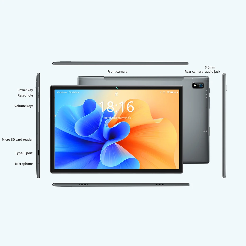 Планшет BMAX i10 plus на Android 10 восемь ядер экран 1 дюйма 4 Гб + 64 ГБ 1920 | Компьютеры и офис