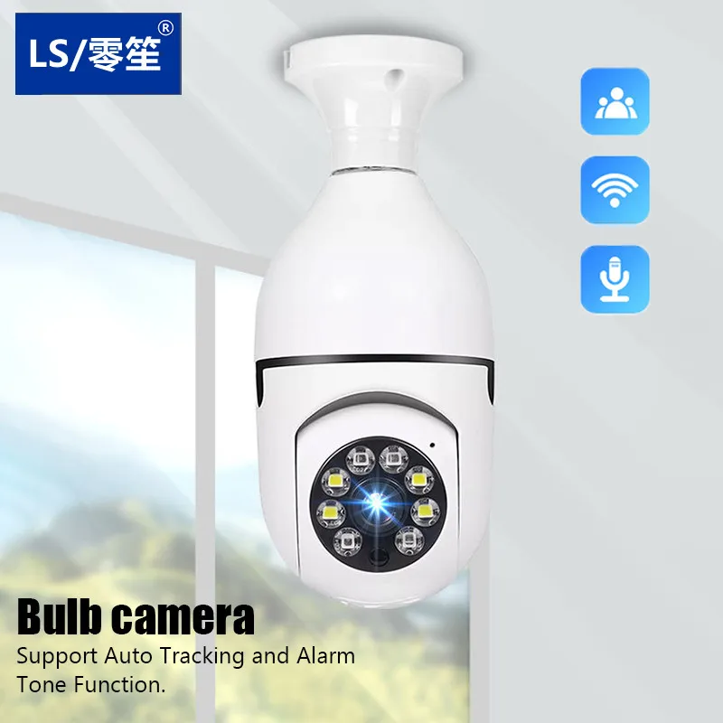 

For Xiaomi Wifi E27 Bulb Surveillance Camera Night Vision Full Automatic Human Tracking Home Panoramic Video Security Monitor