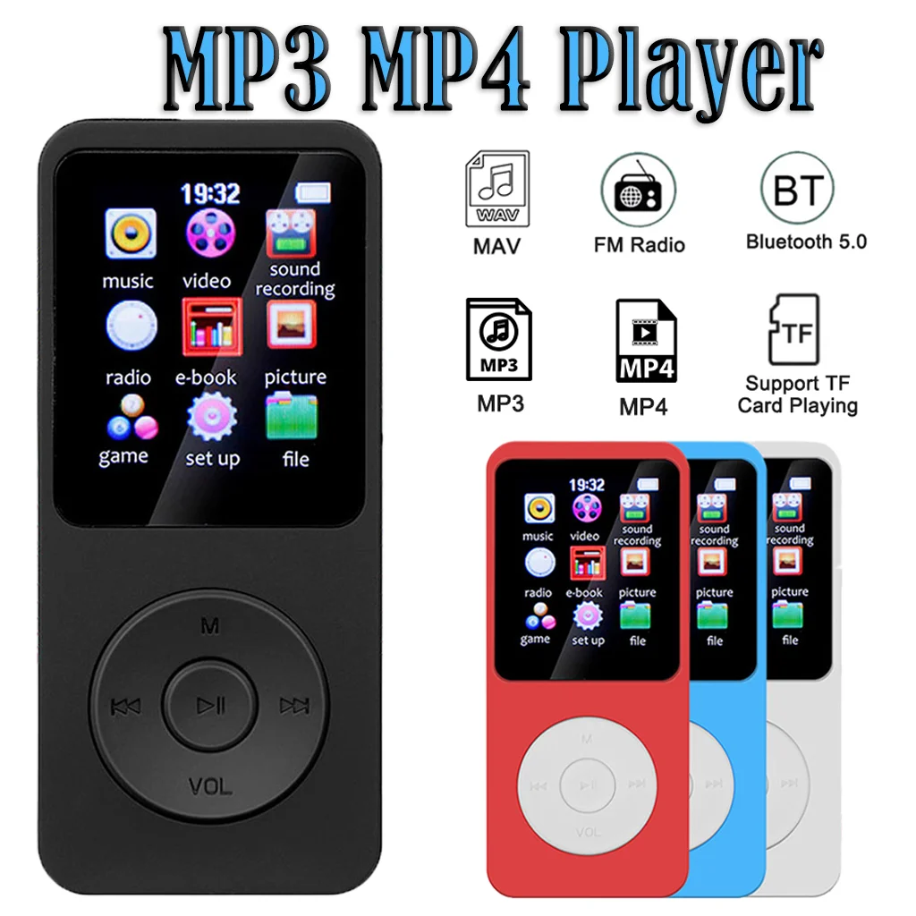 

Мини mp3-плеер Walkman, Bluetooth 5,0, музыкальный MP3-плеер для студентов, студенческий музыкальный плеер Walkman, ручка для записи