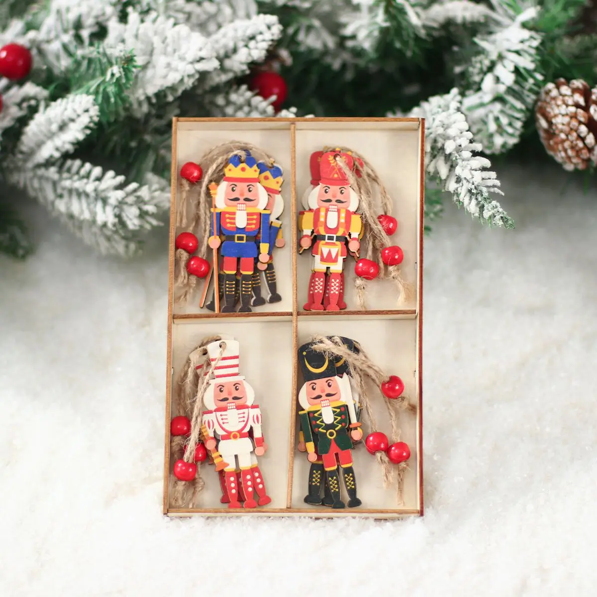 Christmas Wooden Pendants Merry Christmas Decorations 2023 Christmas Tree Ornaments Navidad Natal Xmas Gifts Happy New Year 2024