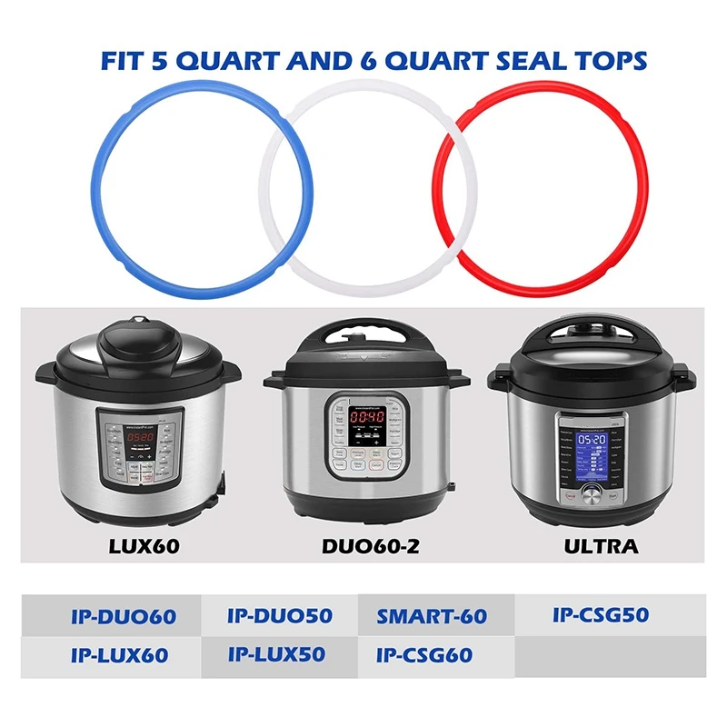 6 шт. уплотнительных колец для кастрюль аксессуары моделей 8Qt сменные силиконовые