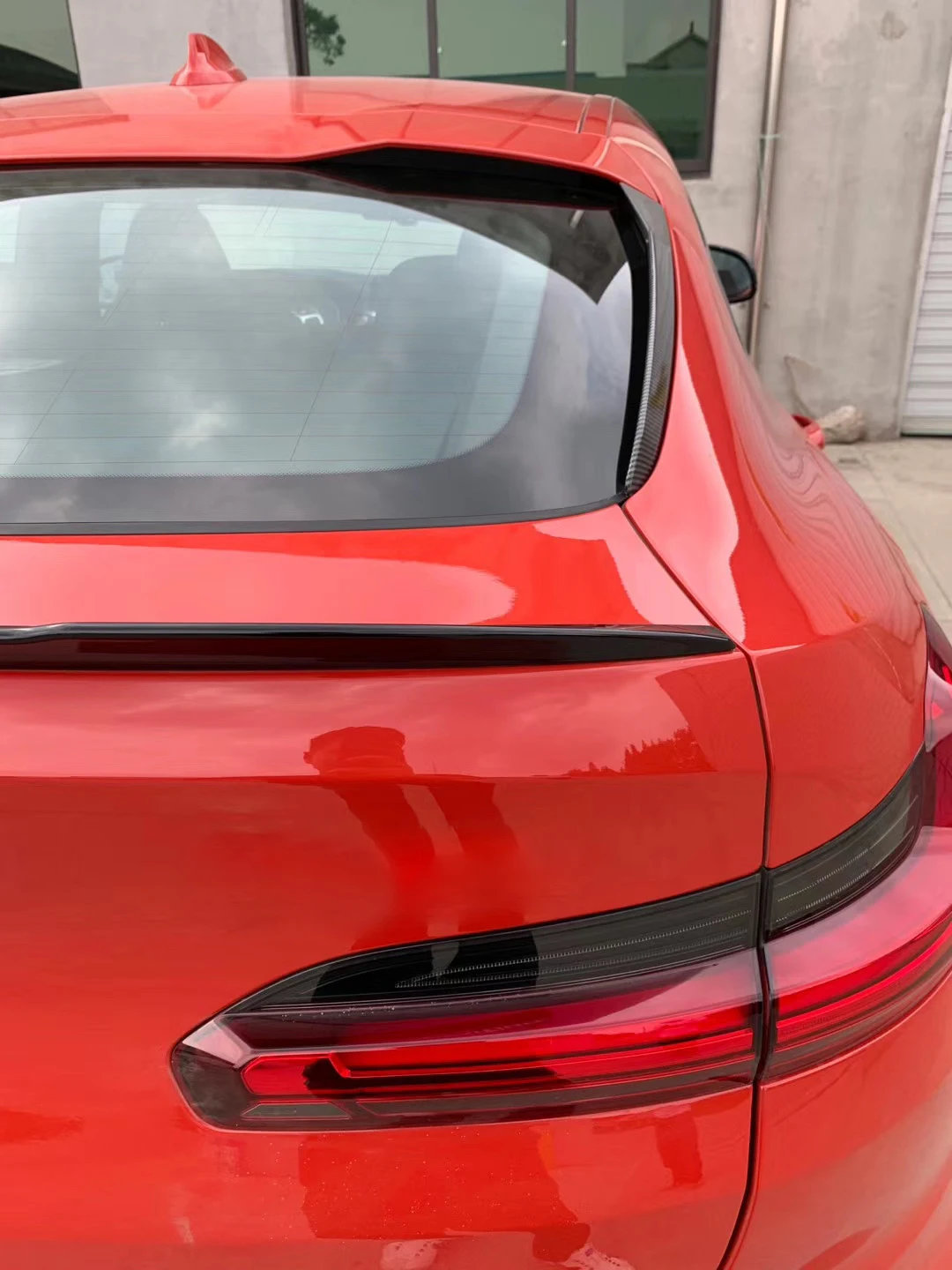 

Задний боковой спойлер на окно для BMW X4 G02 2019 2020, Автомобильный задний боковой спойлер, накладка на крыло, черный АБС-пластик