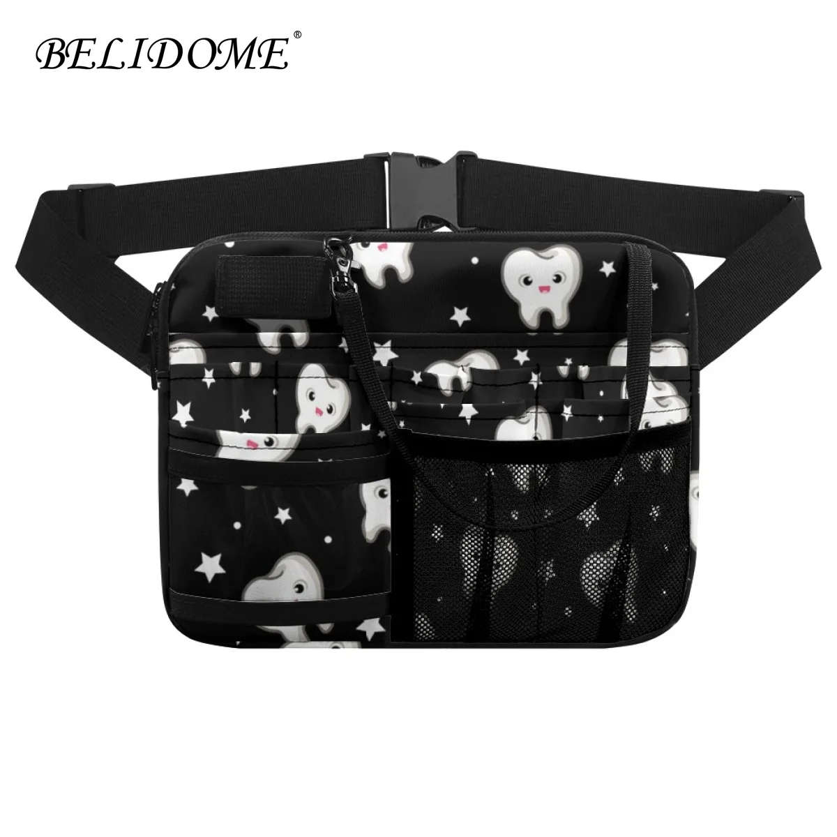 

New Cute Dental Designer Women Waist Bag Dentist Work Hospital Portable Multi Pocket Belt Bag Casual Adjustable Medical Pouch
