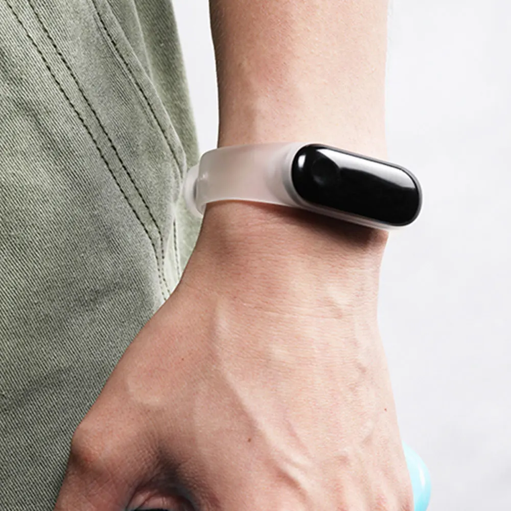 Силиконовый ремешок M3 M4 M5 для Miband 5 4 3 сменный Браслет Mi Band спортивный на запястье