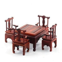 mahogany miniature home model decorations mini simulation classical model furniture red rosewood wooden crafts