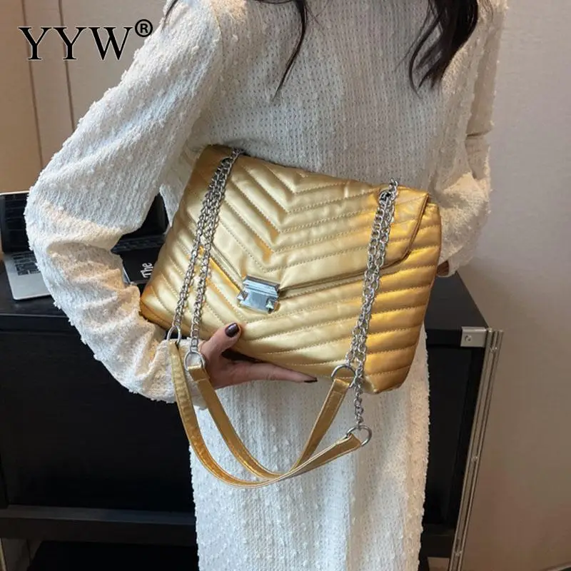 INS Trendy Soft PU Leather Women Handbag Stripes Pattern Pleated Totes Female Flap Clutch Purse Designer Messenger Lanyard Bags