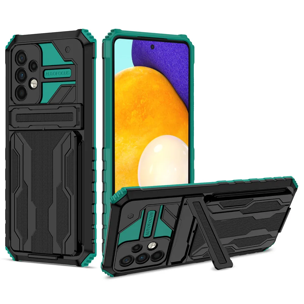

for Samsung A52 A52S 5G A72 A42 A32 A22 A12 Card Slot Camera Protection Cover for Galaxy M32 M12 Samsung A52 Shockproof Case