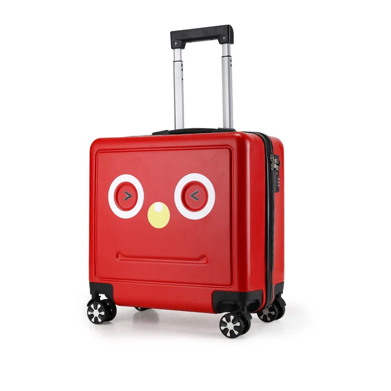 New Cute 16 Inch Trolley Case For Children, Cute 3d Three-Dimensional Password Universal Wheel Suitcase