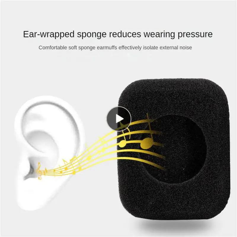 

Comfortable Sponge Earphone Case Strong Elasticity Durable Earmuffs High-density Sponge Consumer Electronics Sponge Cover