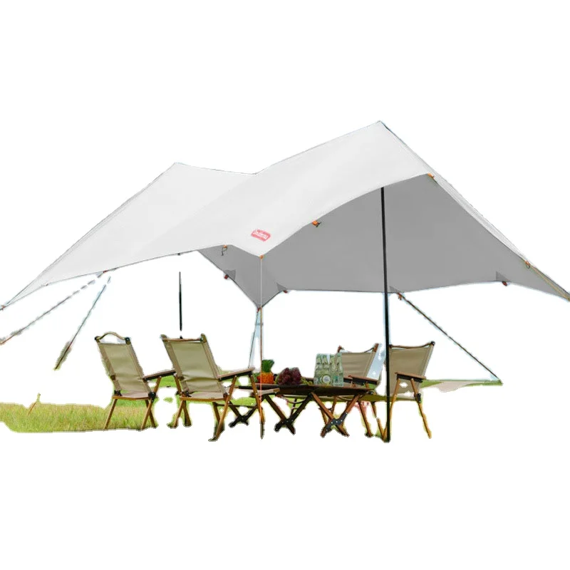 

JETSHARK sun shelter foldable lightweight roof top bench waterproof outdoor camping Tarp with pole