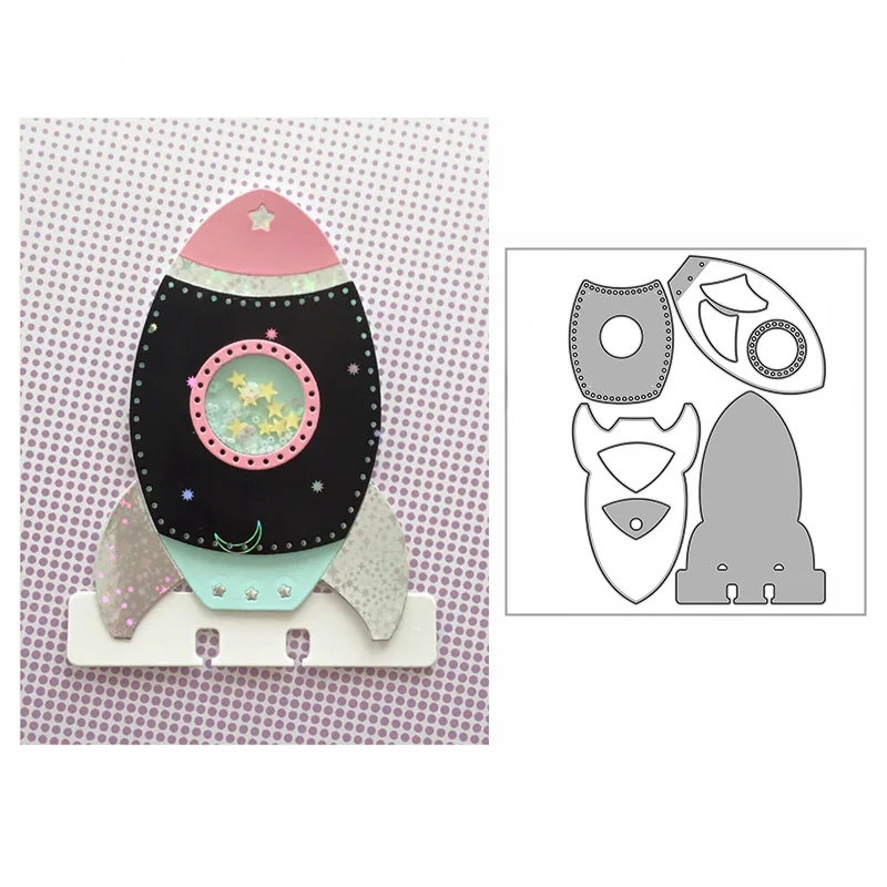 

2022 новая сборная ракета циркулярное ремесло тиснение пресс-форма металлические пресс-формы для «сделай сам» декоративный Скрапбукинг альб...