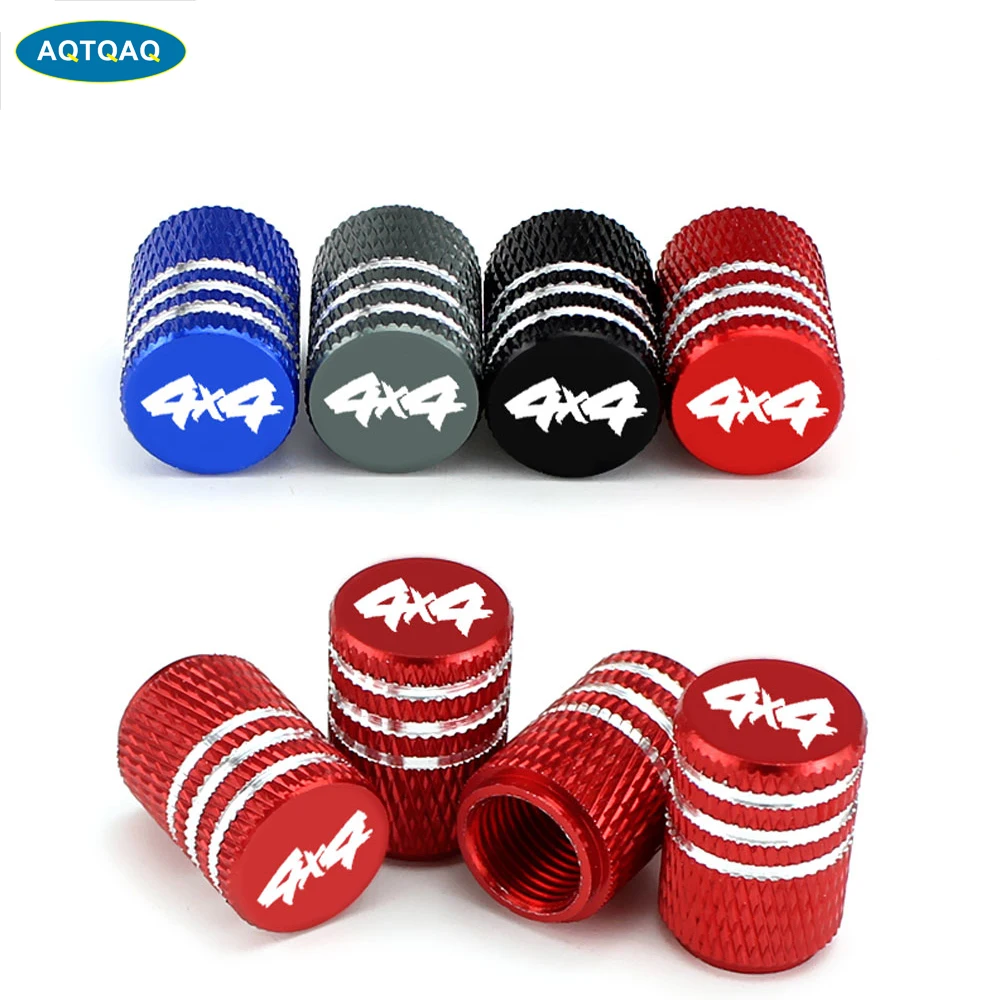 

Колпачки клапанов 4 шт./компл. 4X4, алюминиевые колпачки для автомобильных шин, колпачки воздушных клапанов