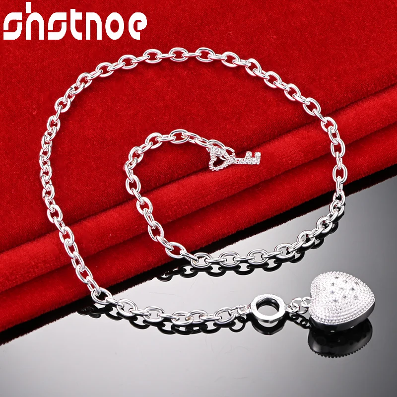 Цепочка SHSTONE из серебра 925 пробы с кулоном в виде ключа цирконом для женщин