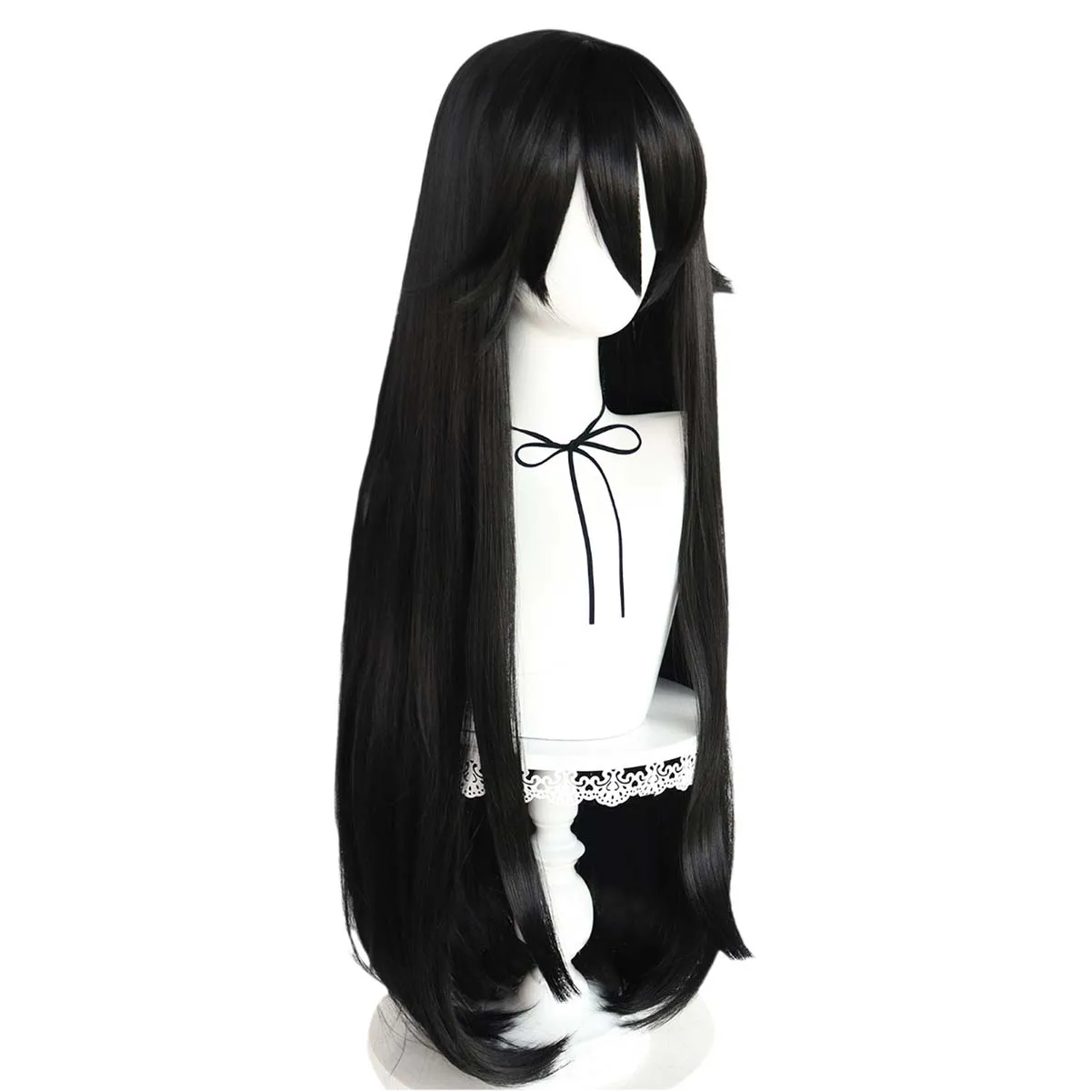 Женская игра Yandere Simulator Cos Ryoba Aishi, длинный прямой парик из черных волос (art.: 3920d09ba02be) - 3920d09ba02be