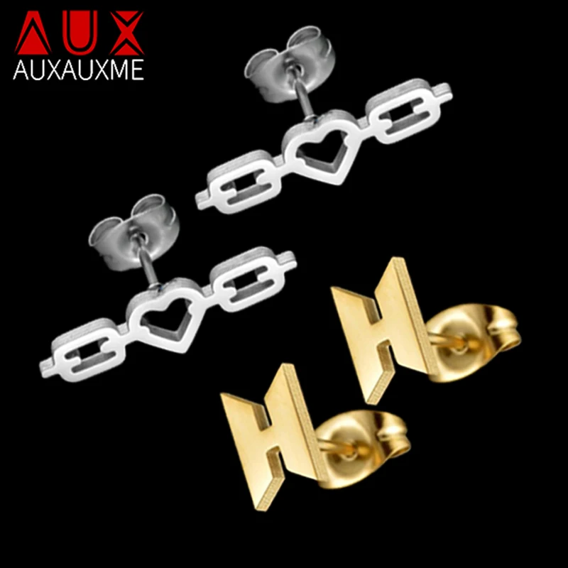 

Серьги-подвески Auxauxme из нержавеющей стали с индивидуальным рисунком