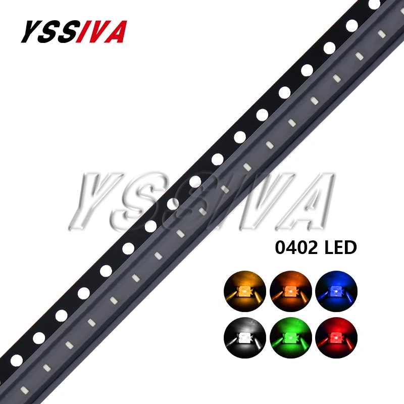 100 шт. 0402 0603 0805 1206 1210 3528 SMD LED красный желтый зеленый Белый Синий Оранжевый