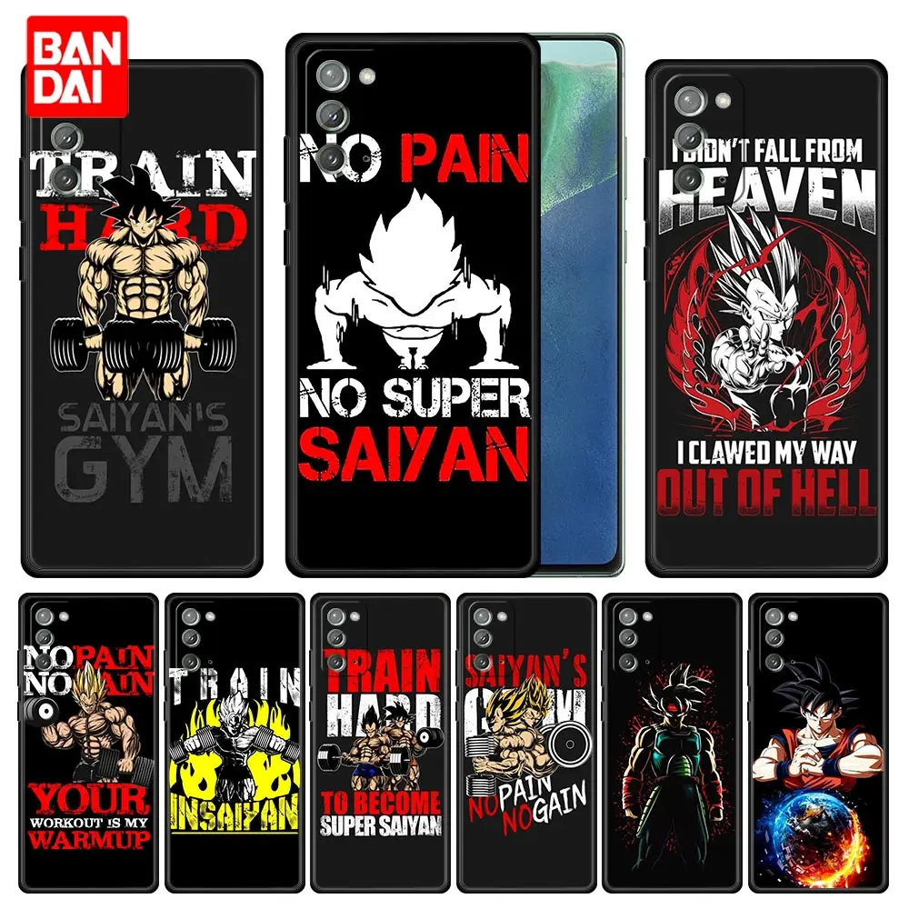 

Dragon Ball Z No Pain No Gain Gui Case for Samsung Galaxy A12 A22 A02 A02s A21s A51 A52 A32 A72 4G 5G Silicone Black Cover Style