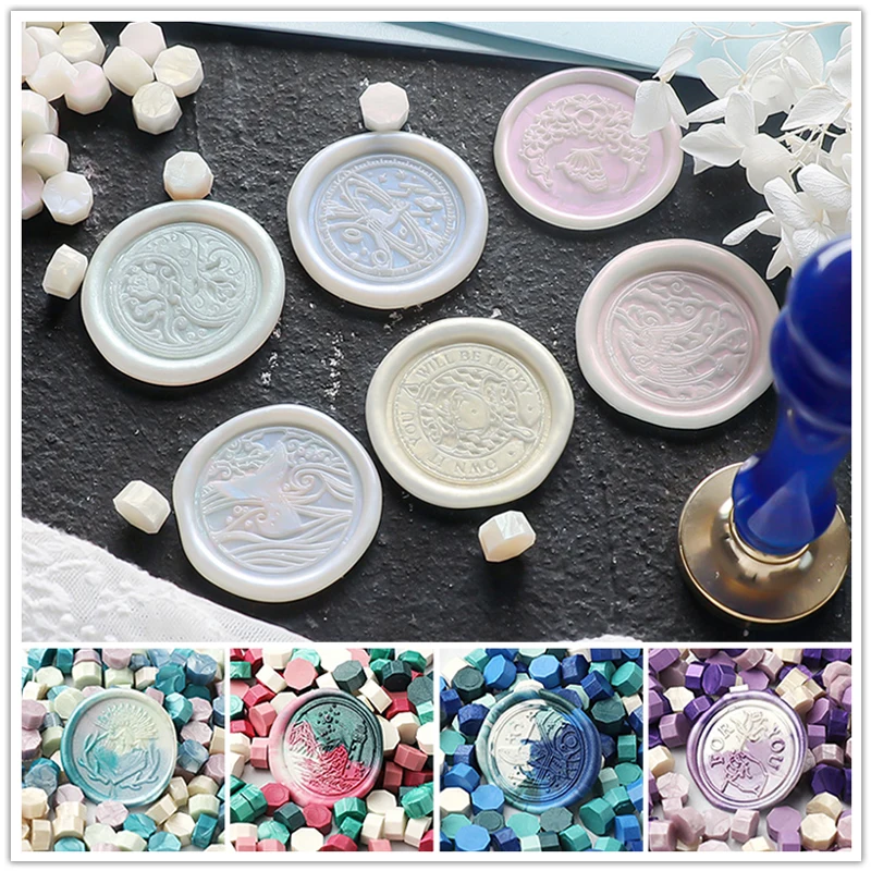 

1620Pcs Retro Octagonal Wax Seal Stamps Scrapbook Material Wax Seal Seal Retro Craft Decoration Birthday Wedding Stamp Hobby