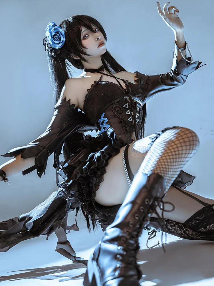BRS Косплей Костюм BLACK ROCK SHOOTER Платье Женский Сексуальный Вечерний Хэллоуин