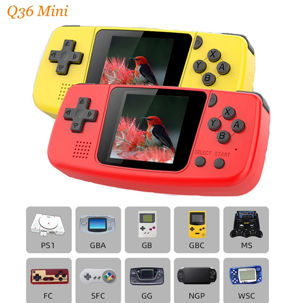 

Retro Gaming Console Handheld-Games Console Q36mini 32G 1.54 Inch IPS Open Source Handheld Video Game Players for kids Gift