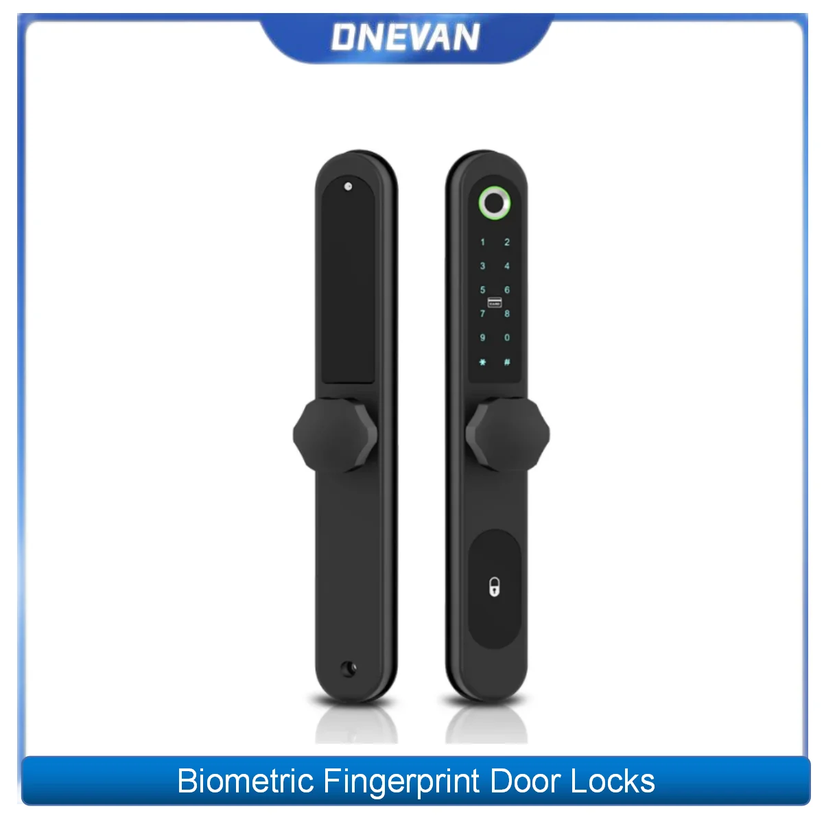 

Waterproof Biometric Fingerprint Door Locks European Electronic Smart Door Lock RFID Card Code Lock For Aluminum Glass Door