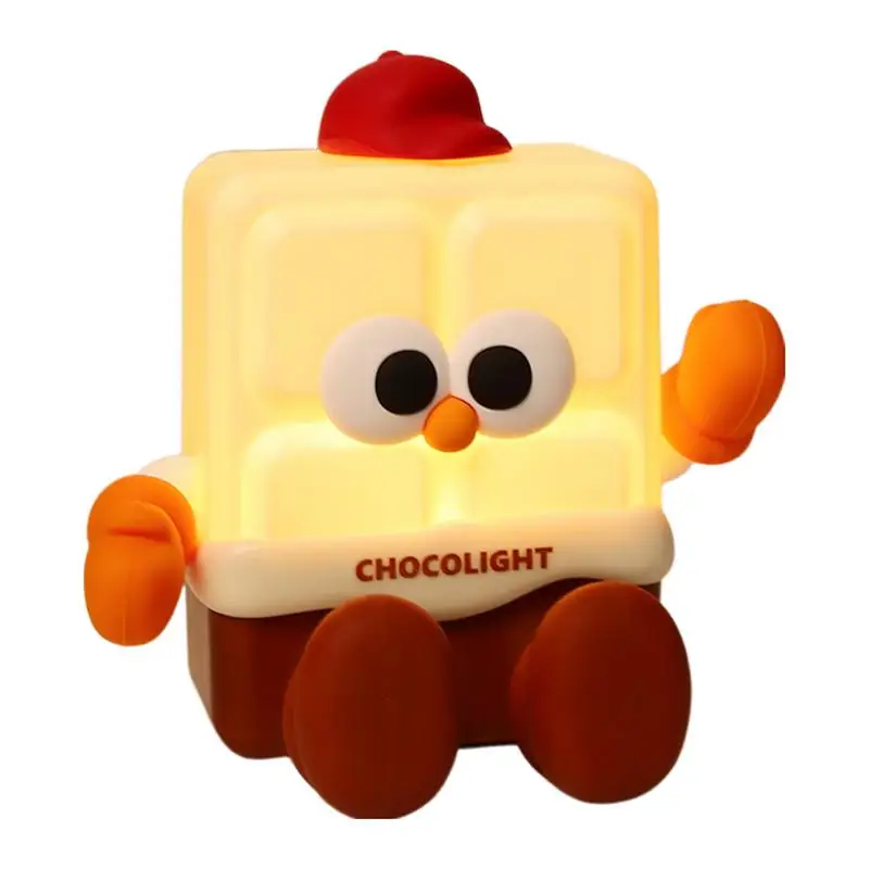 

Силиконовый ночник в стиле шоколада с затемняемой яркостью