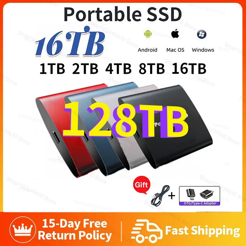 

Original High Speed 2TB External Moblie Hard Drive Mass Memory Hard Disk for Desktop Mobile Laptop Computer Storage Micro