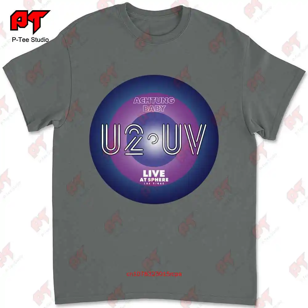 Rock Band U2 Tour 2023 футболка Achtung Baby Live At Сферический винтажный веер Джошуа дерево EZHW