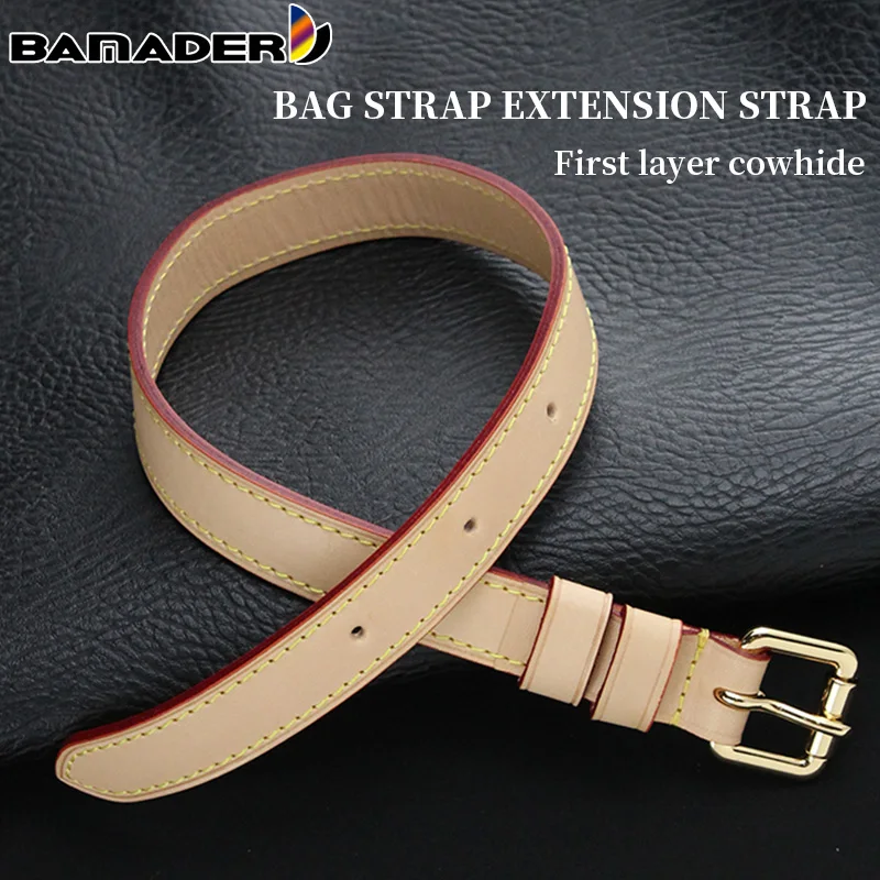 

BAMADER Bag Accessories Vachetta Leather Extension Bag Strap Retrofit Adjustable Extended Strap for Width 2CM Shoulder Straps