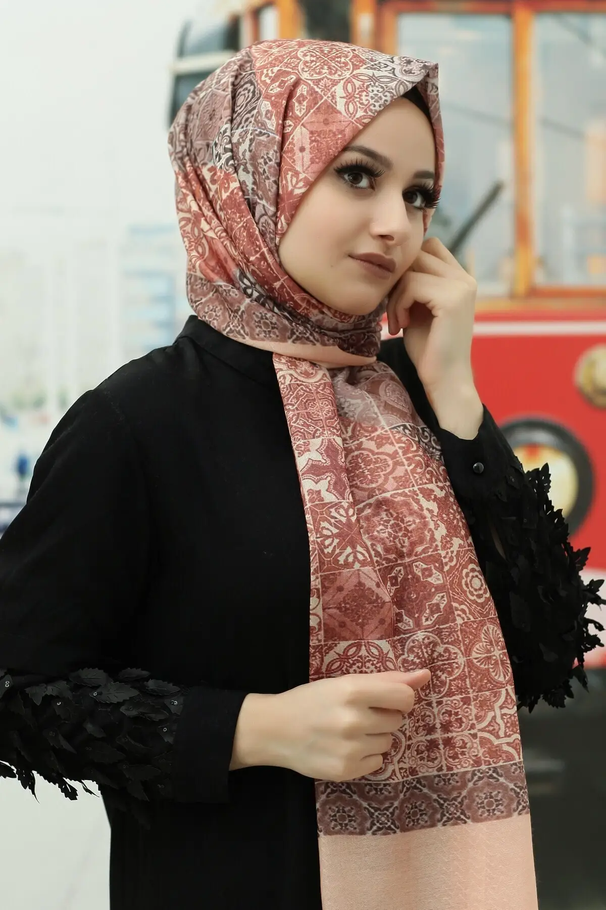

Female Pattern Cotton Scarf Women 2021 Fashion Hijab