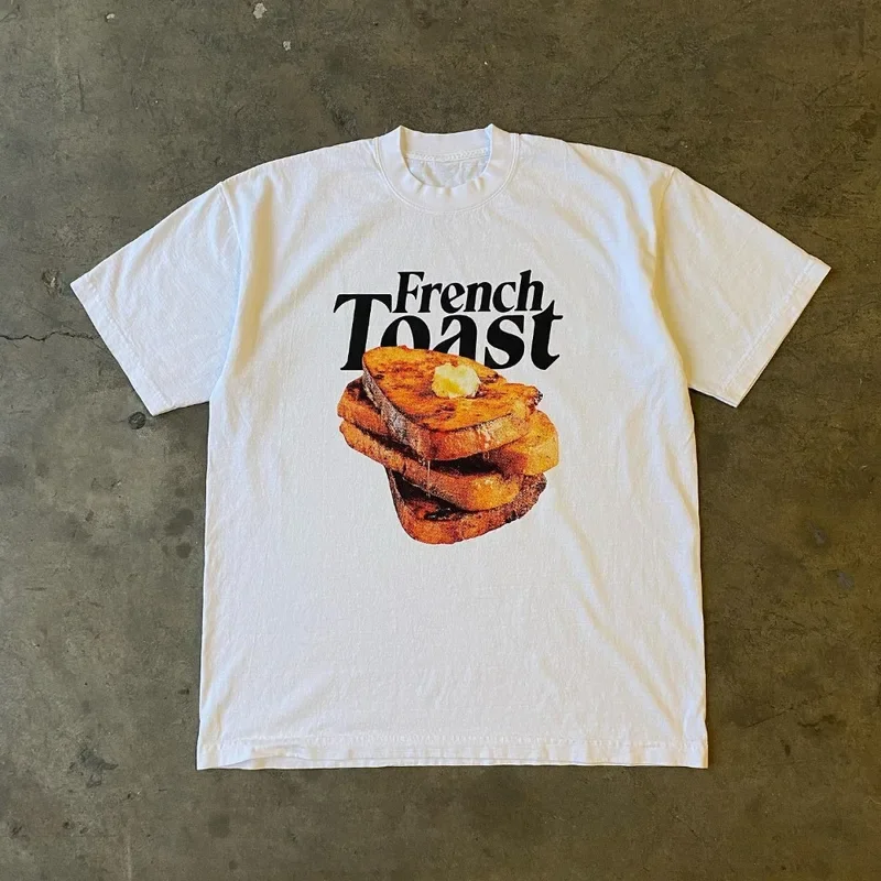 Y2K футболка женская в стиле Харадзюку хип-хоп с принтом на плоской подошве