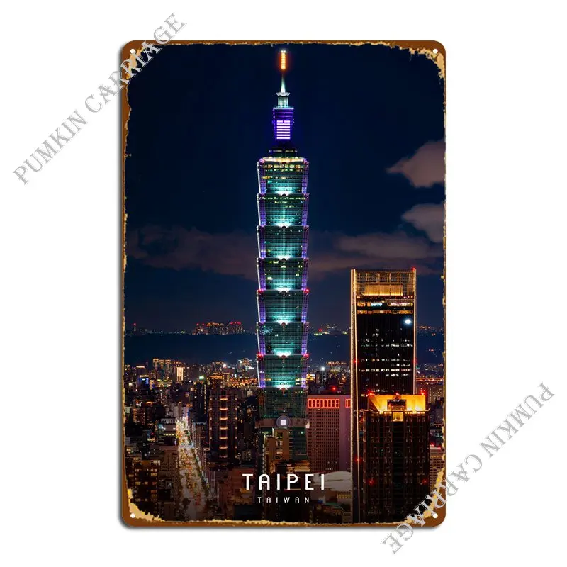 Металлический телефон в стиле флуоресцентной эмблемы в стиле флуоресцентного клуба Тайбэя