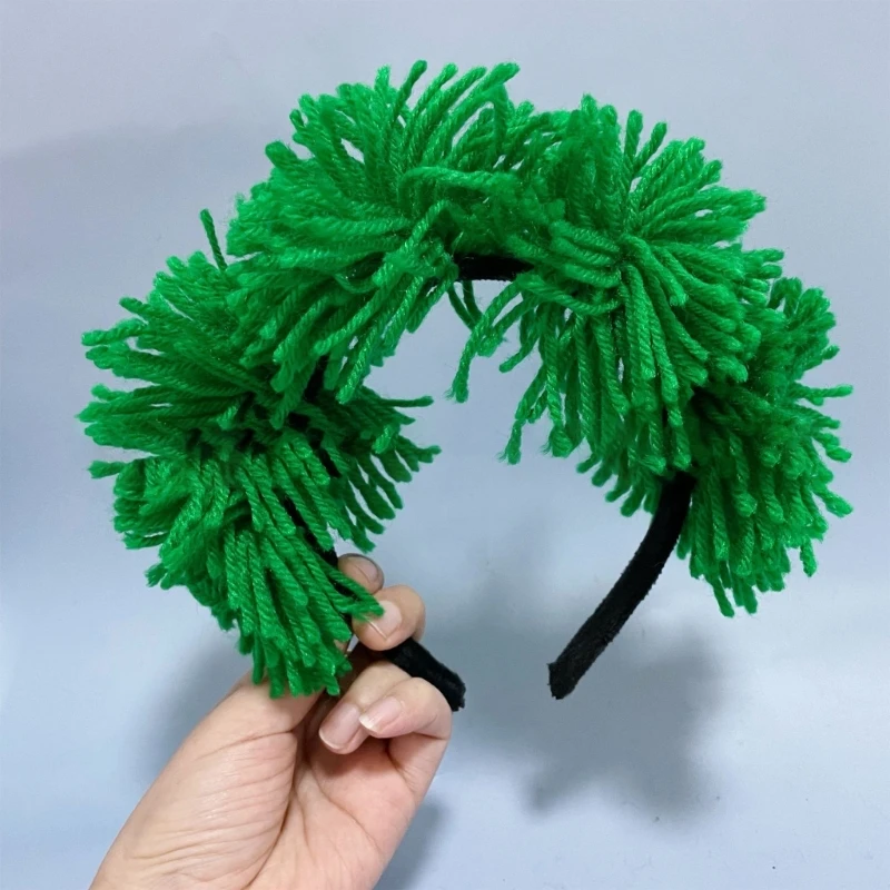 Головные уборы для вечеринок с пышными помпонами повязка на голову 4 июля обруч