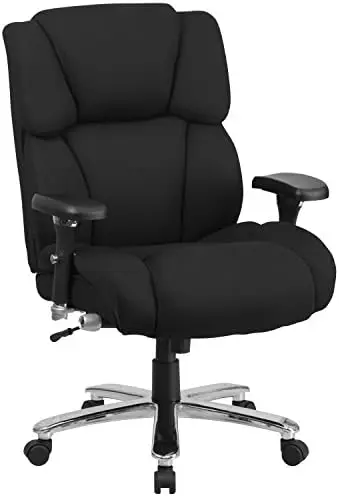 

Series 24/7 Intensive Use Big & Tall 400 lb. Rated Black Fabric Executive Ergonomic Office Chair with Lumbar Knob
