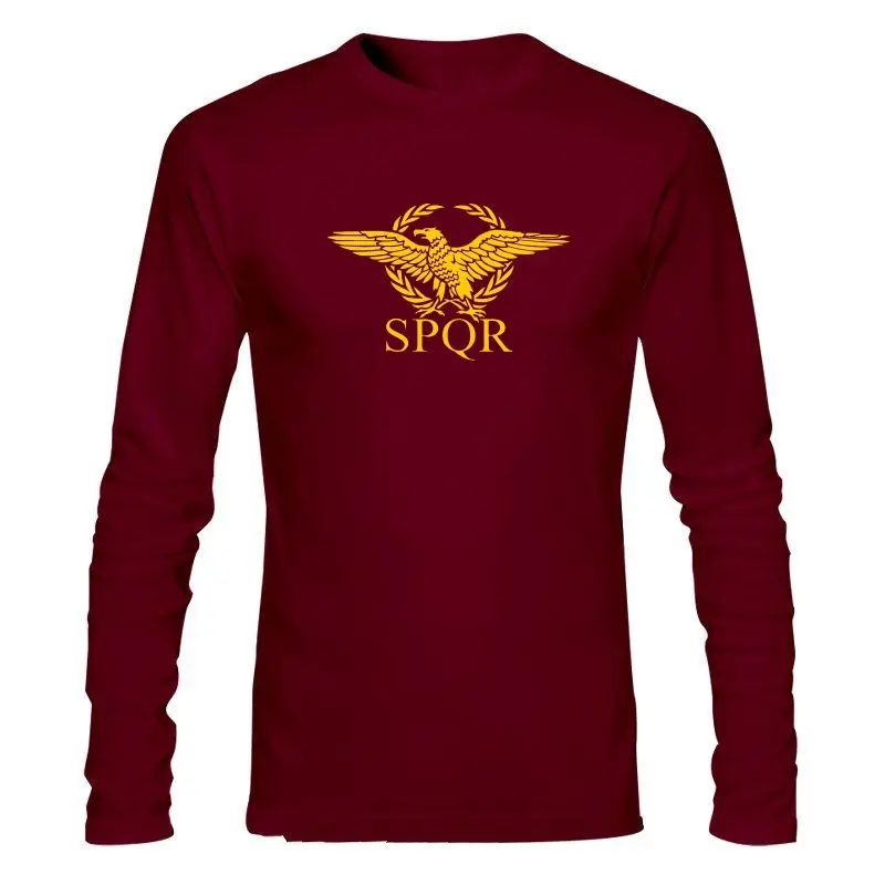 

Man Clothing New Roman Empire SPQR Eagle Men Hip Hop Vintage 4XL 5XL 6XL Cotton T-Shirt For Men