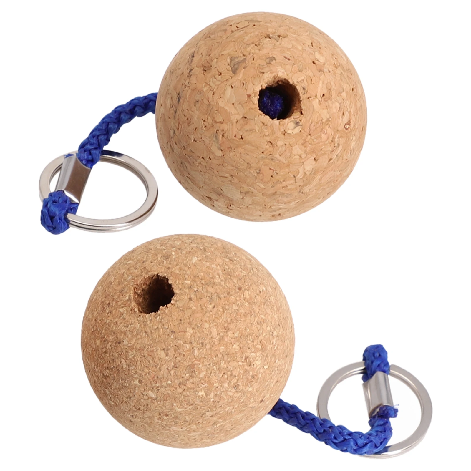 2 шт. плавающий брелок с пробковым шариком круглое пластиковое крыло 50 мм кольцо