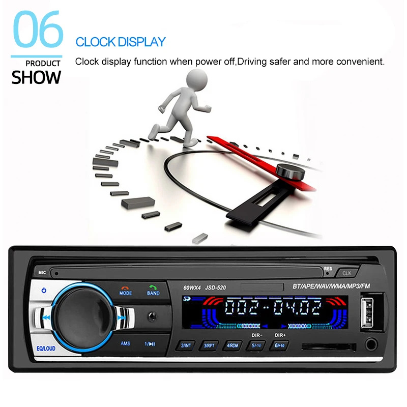 Автомагнитола 1 Din Bluetooth стерео USB SD-карта AUX 12 В FM-радио mp3-плеер приемник с