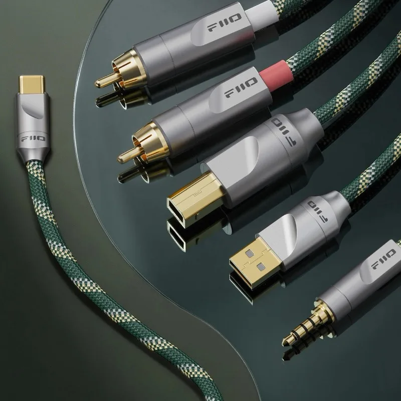 Фото Аудиодекодер-адаптер FiiO серии LINK, кабель Type-C - Type-C OTG, корпус из алюминиевого сплава, аксессуары для музыкальных наушников №3
