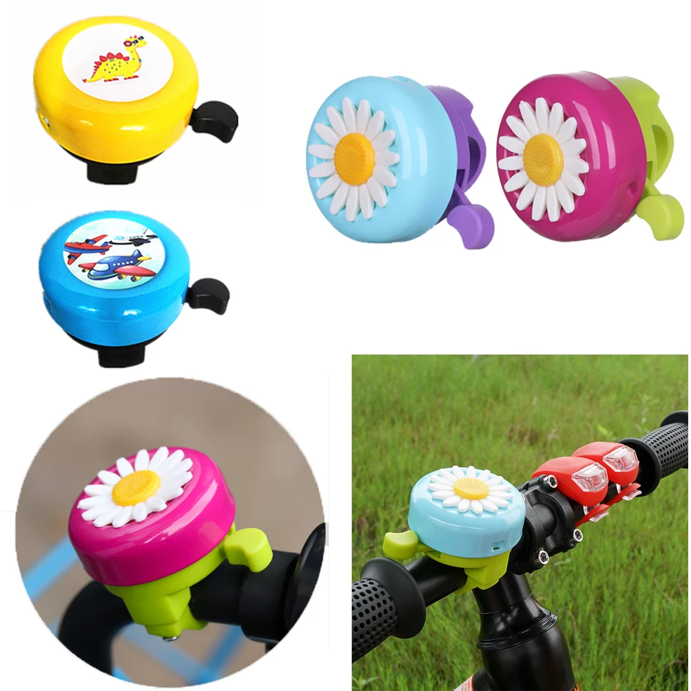 

Bicycle Bell Horns Bike Daisy Flower Lovely Ladybug Children Girls Cycling Ring Alarm for Handlebars Multi-color