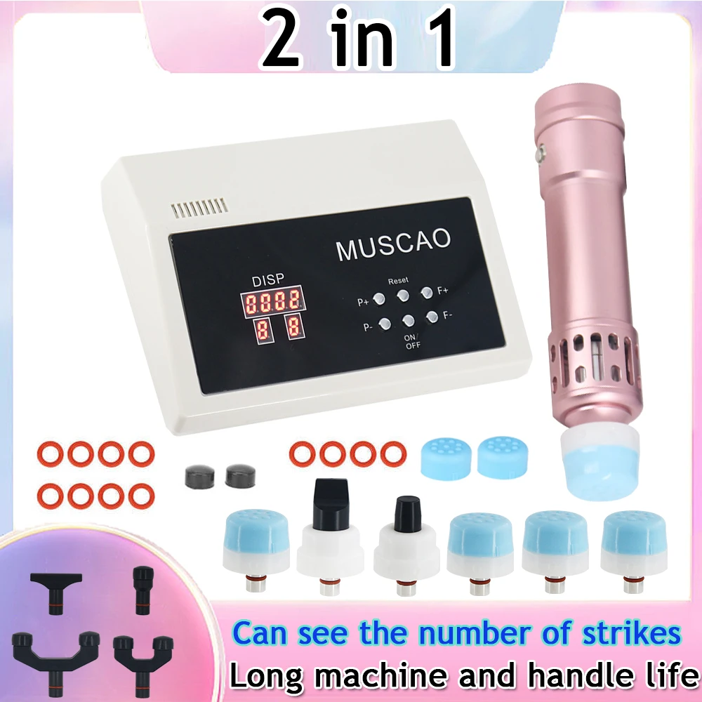 

Extracorporeal Shockwave Therapy Machine Electromagnetic Shock Wave Device Body Relaxation Massager 11 Massage Heads Pain Relief