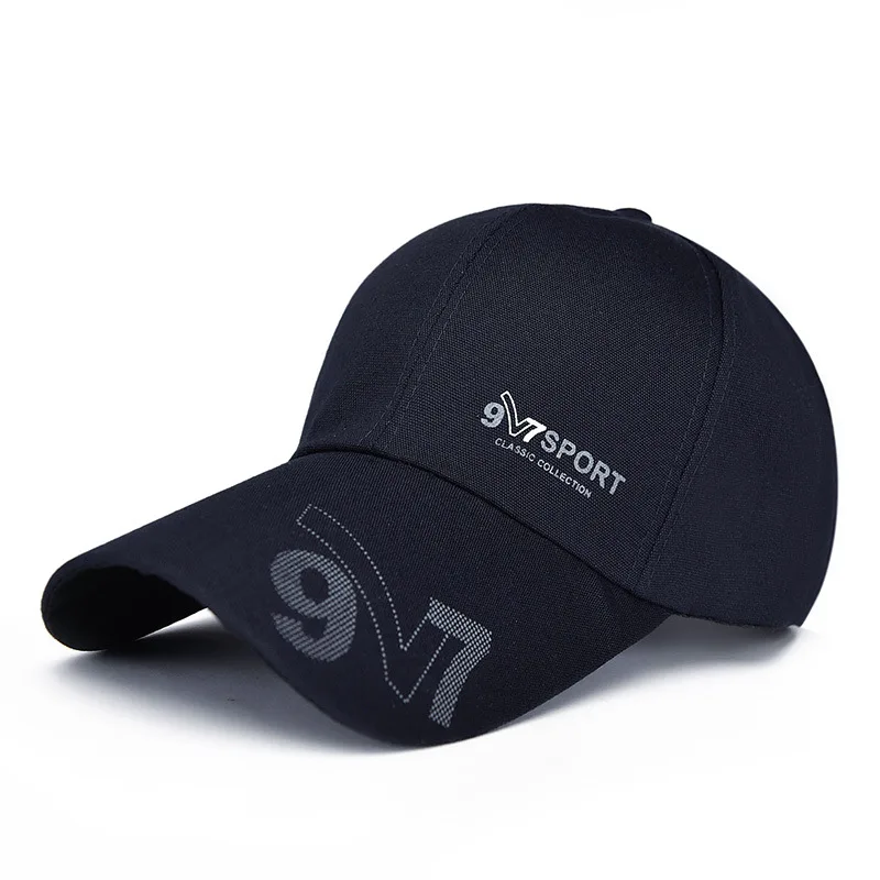 

Sports Cap Mens Hat For Fish Outdoor Fashion Line Baseball Cap Long Visor Brim Shade Snapback Sun Hat Spring Summer Bone Gorras